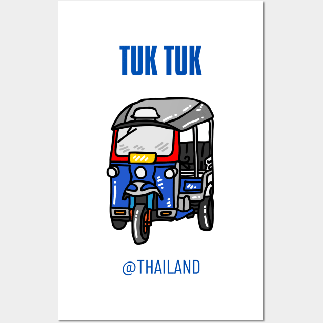 TUK TUK Classic @Thailand Wall Art by AE Desings Digital